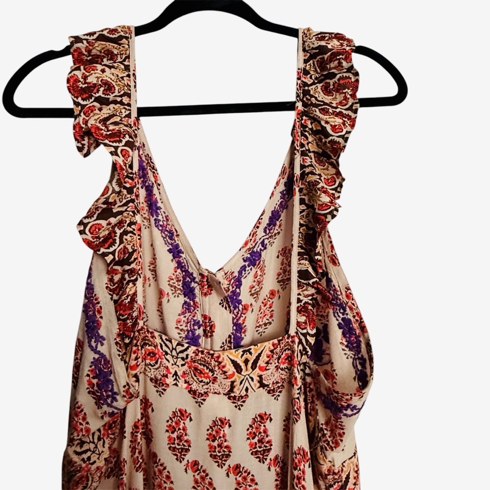 Raga - Anthropologie -Blooming Trails Ruffle Strap Summer Maxi Dress -
Large NWT - Picture 7 of 17
